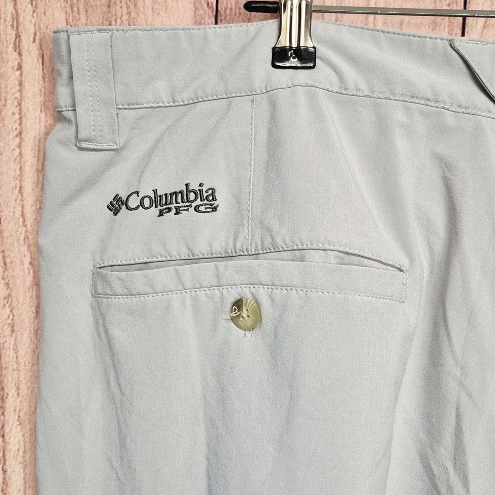 Columbia PFG Mens Size 42 Gray Performance‎ Fishing Shorts Outdoors Summer